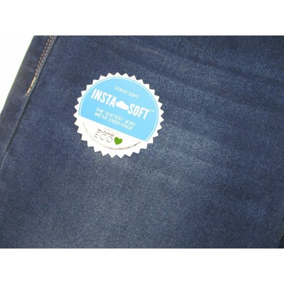 WallFlower Women's Instasoft Ultra Fit Skinny Leg Jeans Blue Denim, Size 9 REG - Picture 6 of 11